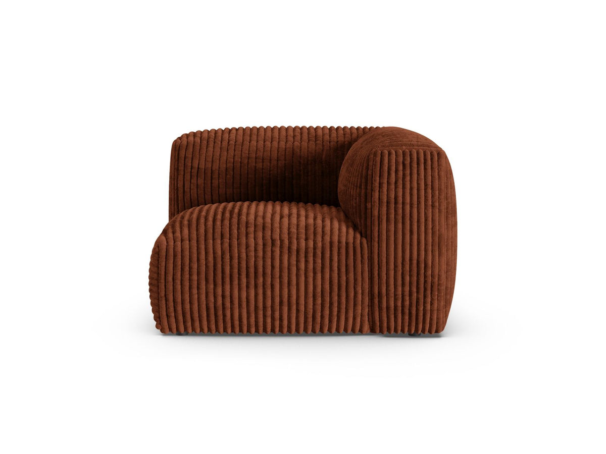 Martina — Modular Sofa Brick (Tilia 52) Black Plastic Unknown
