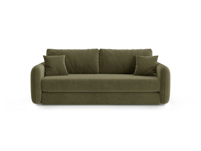Dormi — Sofa Green (Salvador 8) Black Plastic