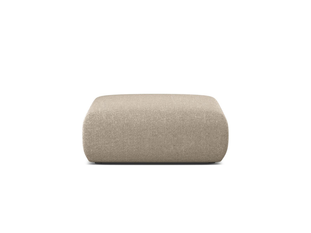 Molino — Pouf Dark Beige (Eden 4 Beige) Black Plastic