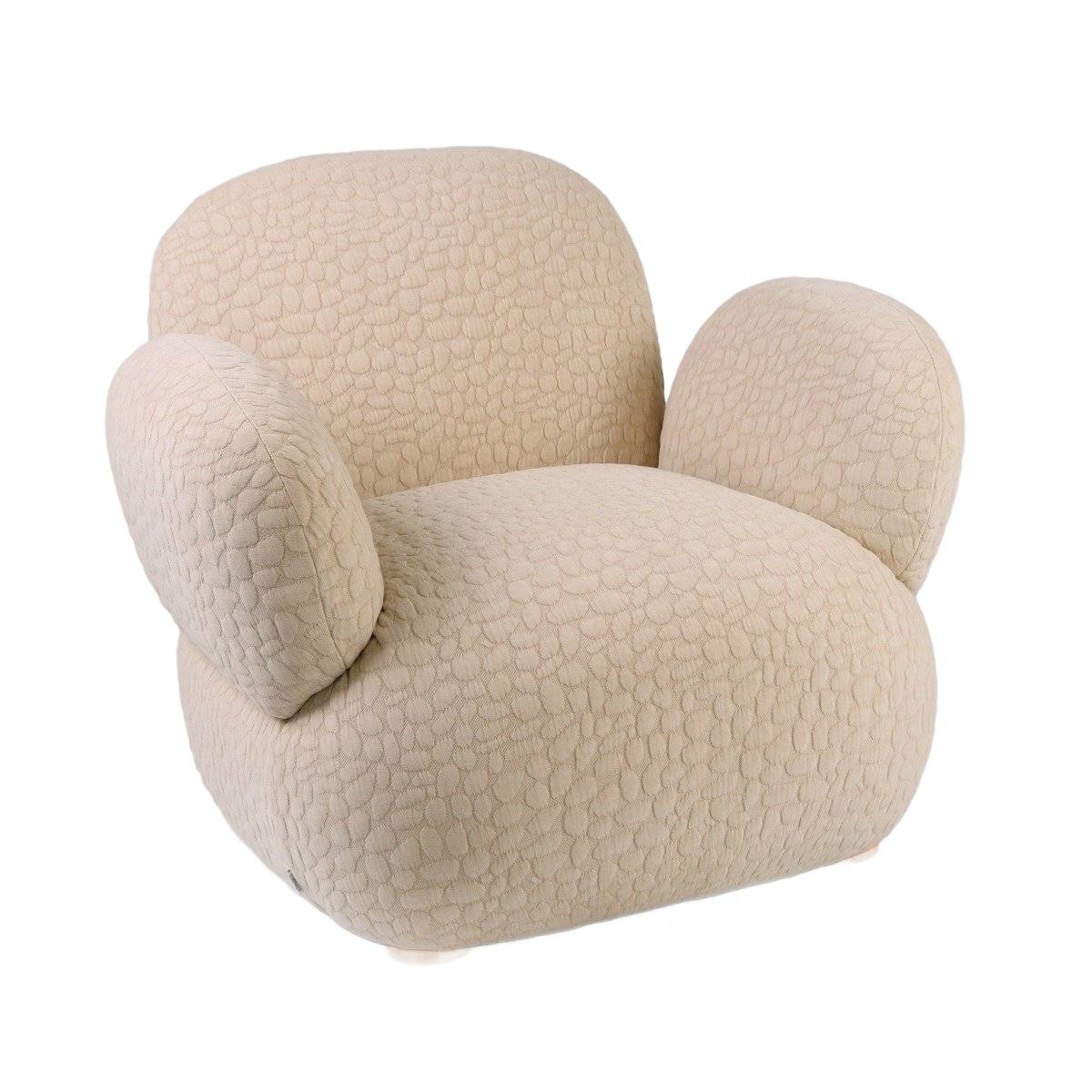 Sieste Beige Armchair - Comfortable Upholstered Seating