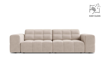 Jennifer — Sofa Light Beige (Venus 2927) Black Plastic