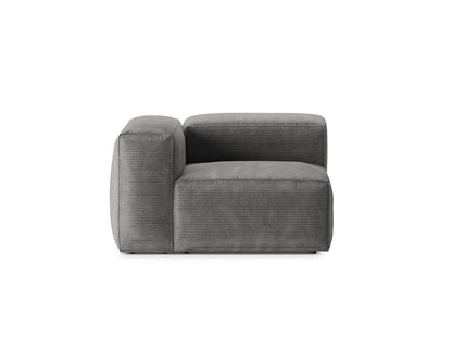 Bergamo — Modul Light Grey (Perla 30) Black Plastic Left