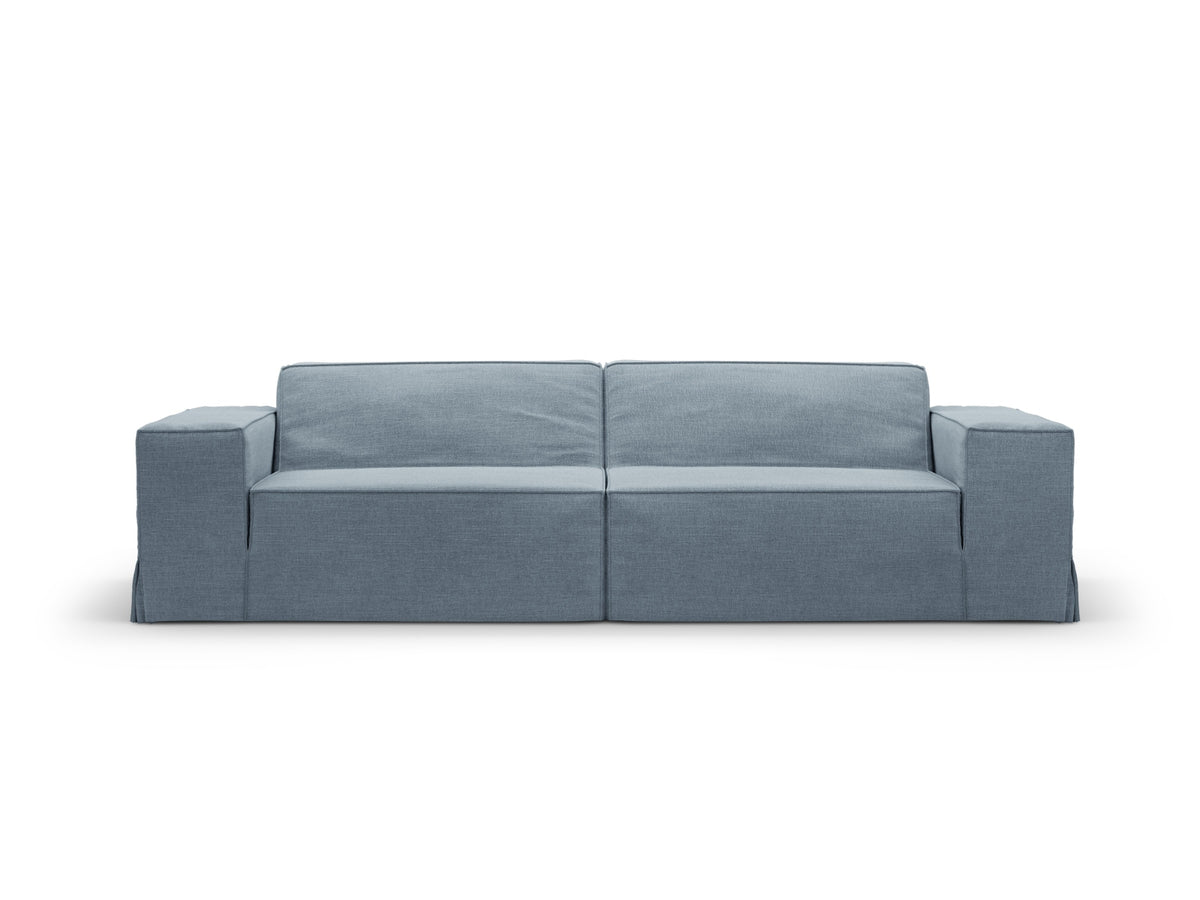 Jodie — Sofa Muted Blue (LINS 81) Black Plastic