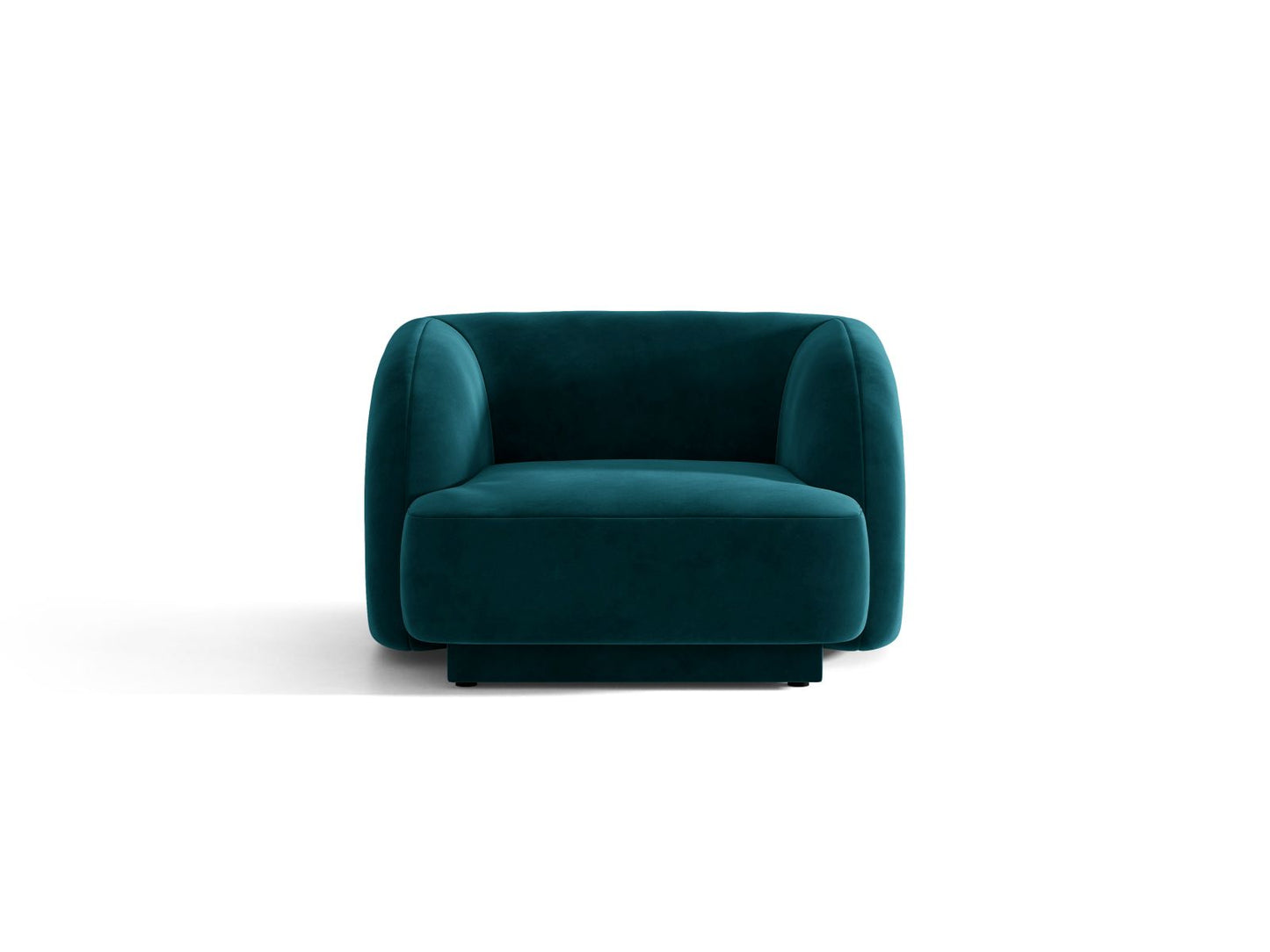 Miley — Armchair Deep Petrol (Venus 2911) Black Plastic