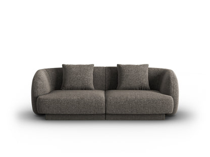 Tulum — Sofa Grey (Haga 16) Black Plastic