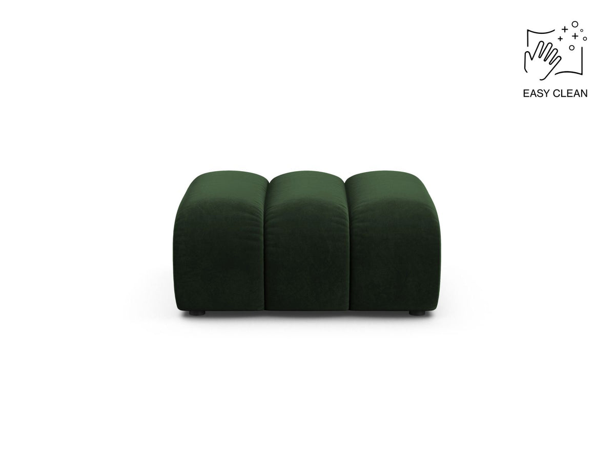 Lupine — Pouf Bottle Green (Venus 2940) Black Plastic