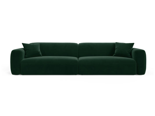 Strino — Sofa Bottle Green (Salvador 7) Black Plastic