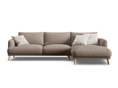 Naomi — Corner Sofa Cappuccino (Liberty 5) Wood Right