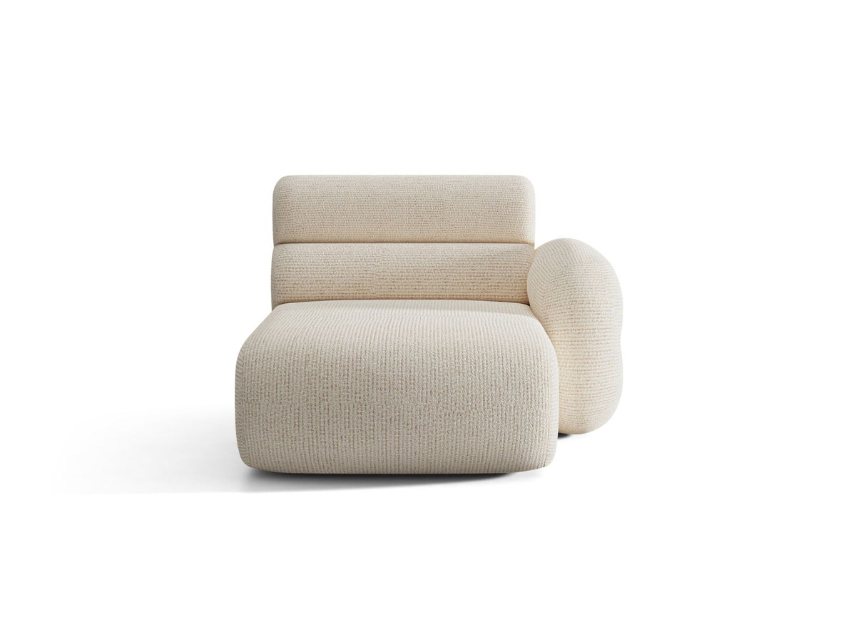 Neo — Chaise Longue (110x165x83 cm) Light Beige (SILENCIO 06) Right