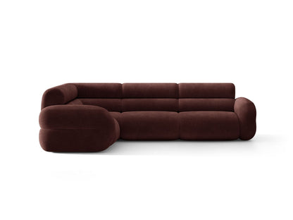 Neo — Corner Sofa (295x210x83 cm) Cherrywood (Golden 68)