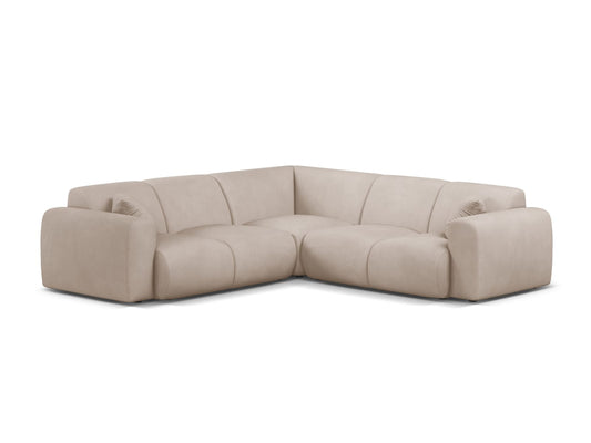 Molino — Corner Sofa Beige (Rebel 25) Black Plastic