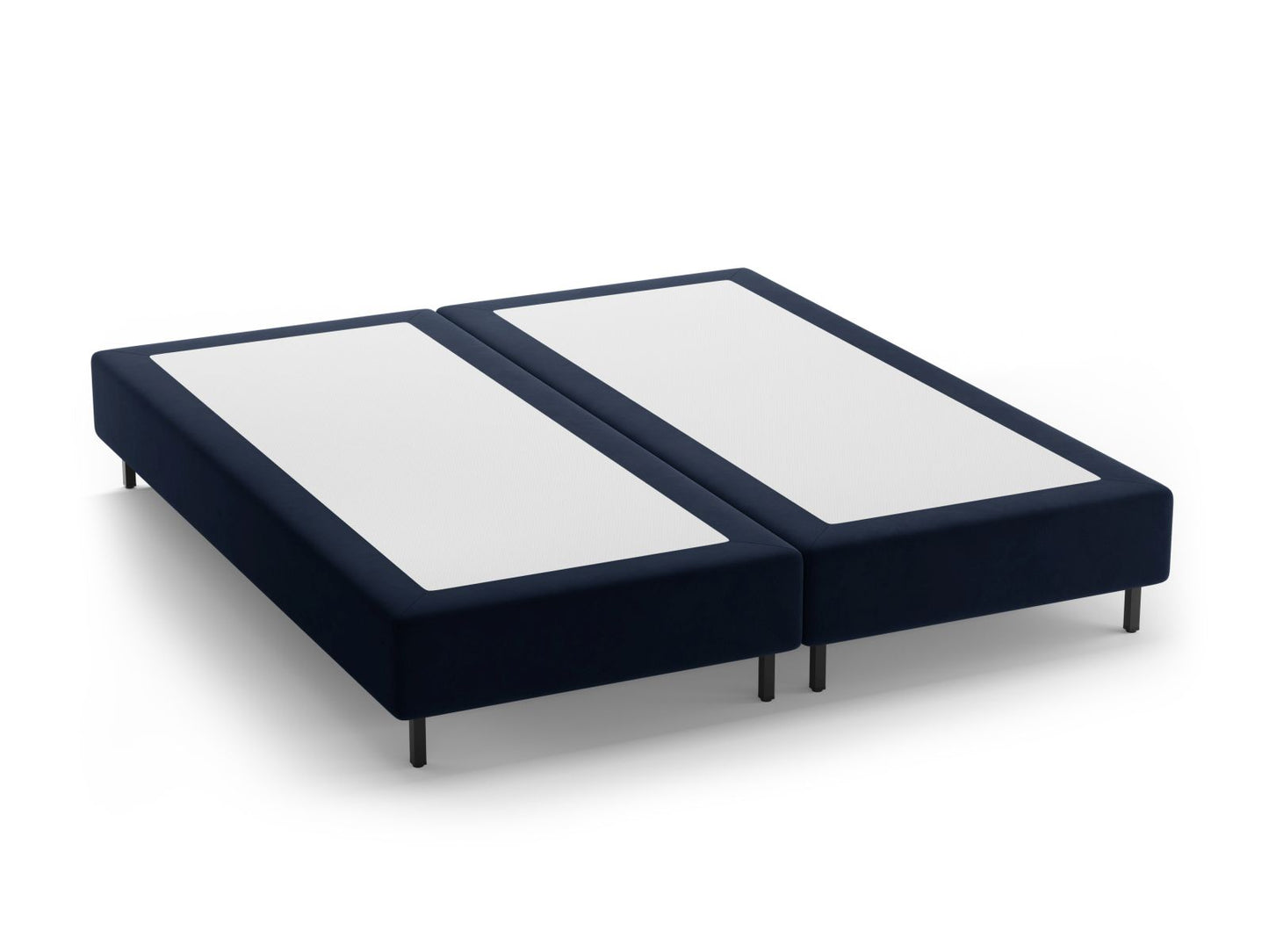 Whale — Bed Base Dark Blue (Paris Deep Blue) Black Metal