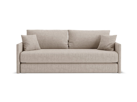 Shannon — Sofa Cappuccino (Moly 11) Black Plastic