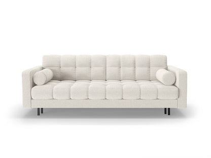 Bali — Sofa White (Baloo 2073) Black Metal