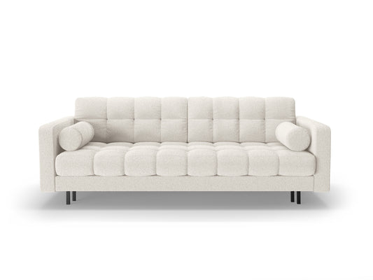 Bali — Sofa White (Baloo 2073) Black Metal