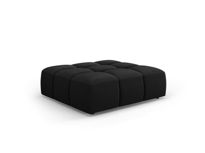 Moritz — Pouf Black (Bluvel 19) Black Plastic