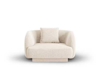 Tulum — Armchair Light Beige (Haga 23) Black Plastic
