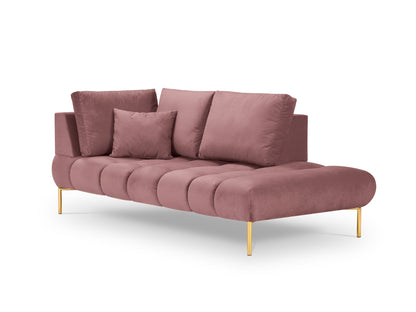 Hastings — Chaise Longue Pink (Fancy 63) Gold Metal Right