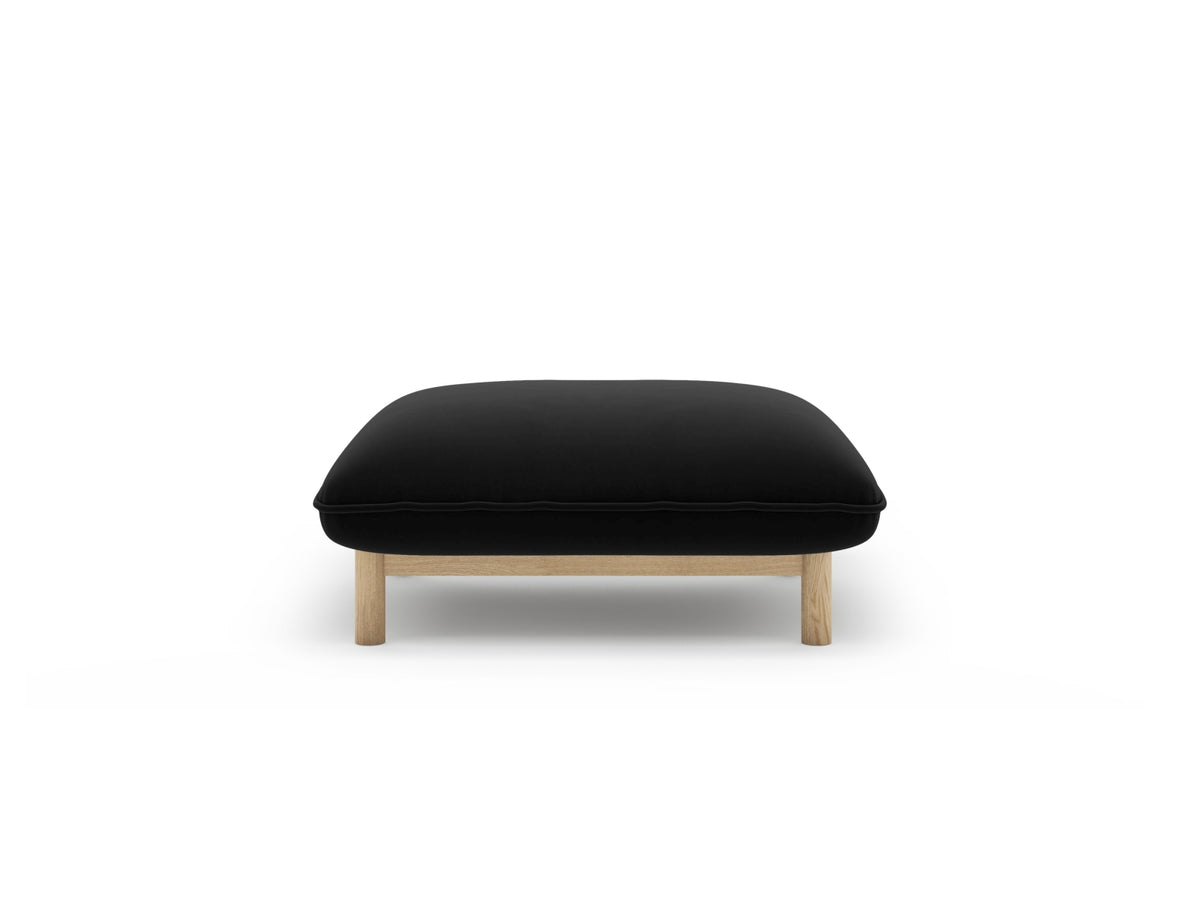 Ada — Pouf (80x65x44 cm) Black (Casino Black)