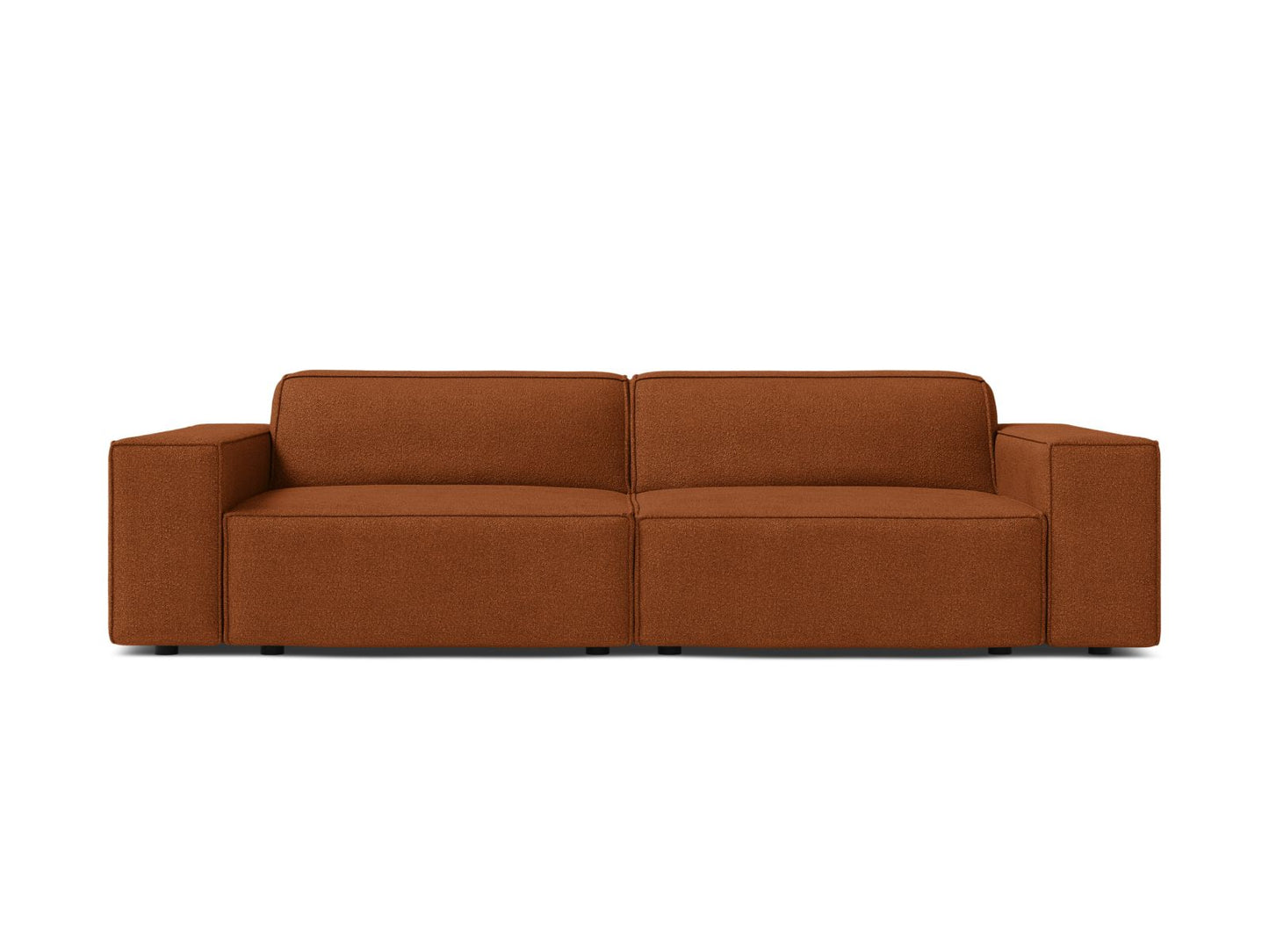 Jodie — Sofa Terracotta (Baloo 2078) Black Plastic