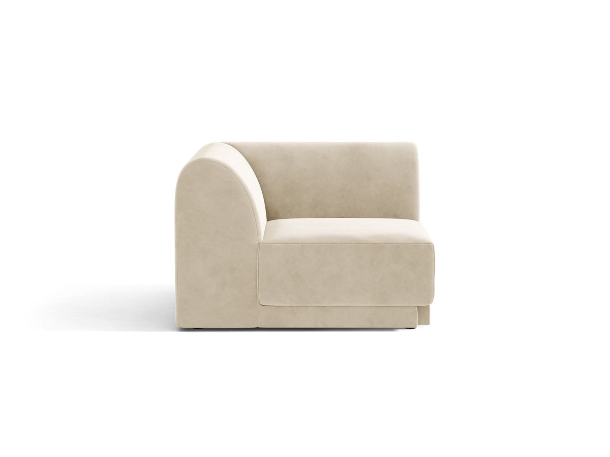 Miley — Modular Sofa Light Beige (Venus 2927) Black Plastic Unknown
