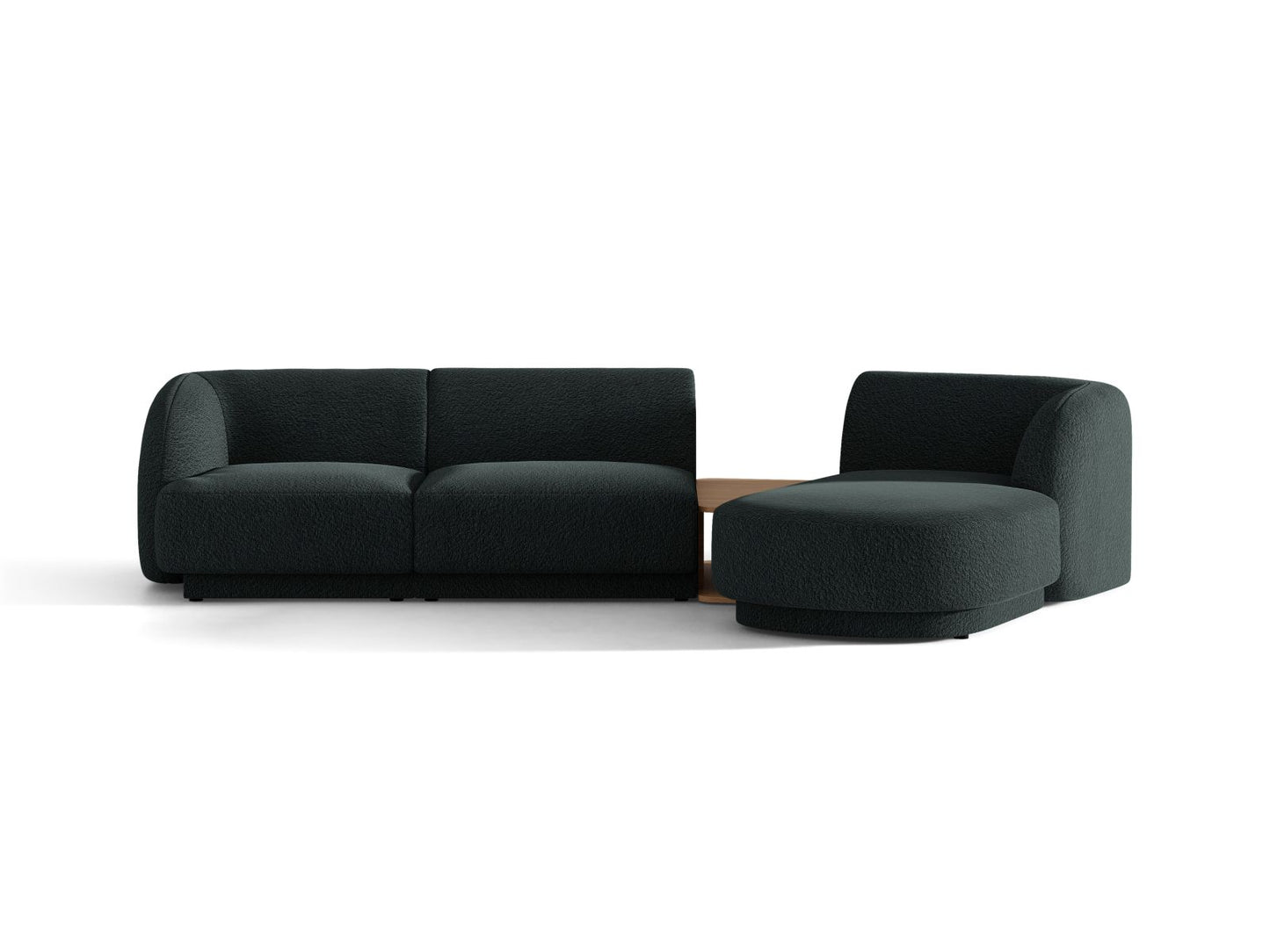 Miley — Sofa Black (Baloo 2082) Black Plastic Right