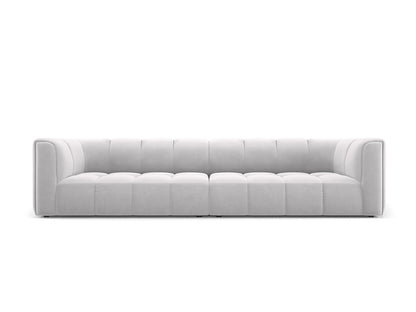 Moritz — Sofa Silver (Bluvel 03) Black Plastic