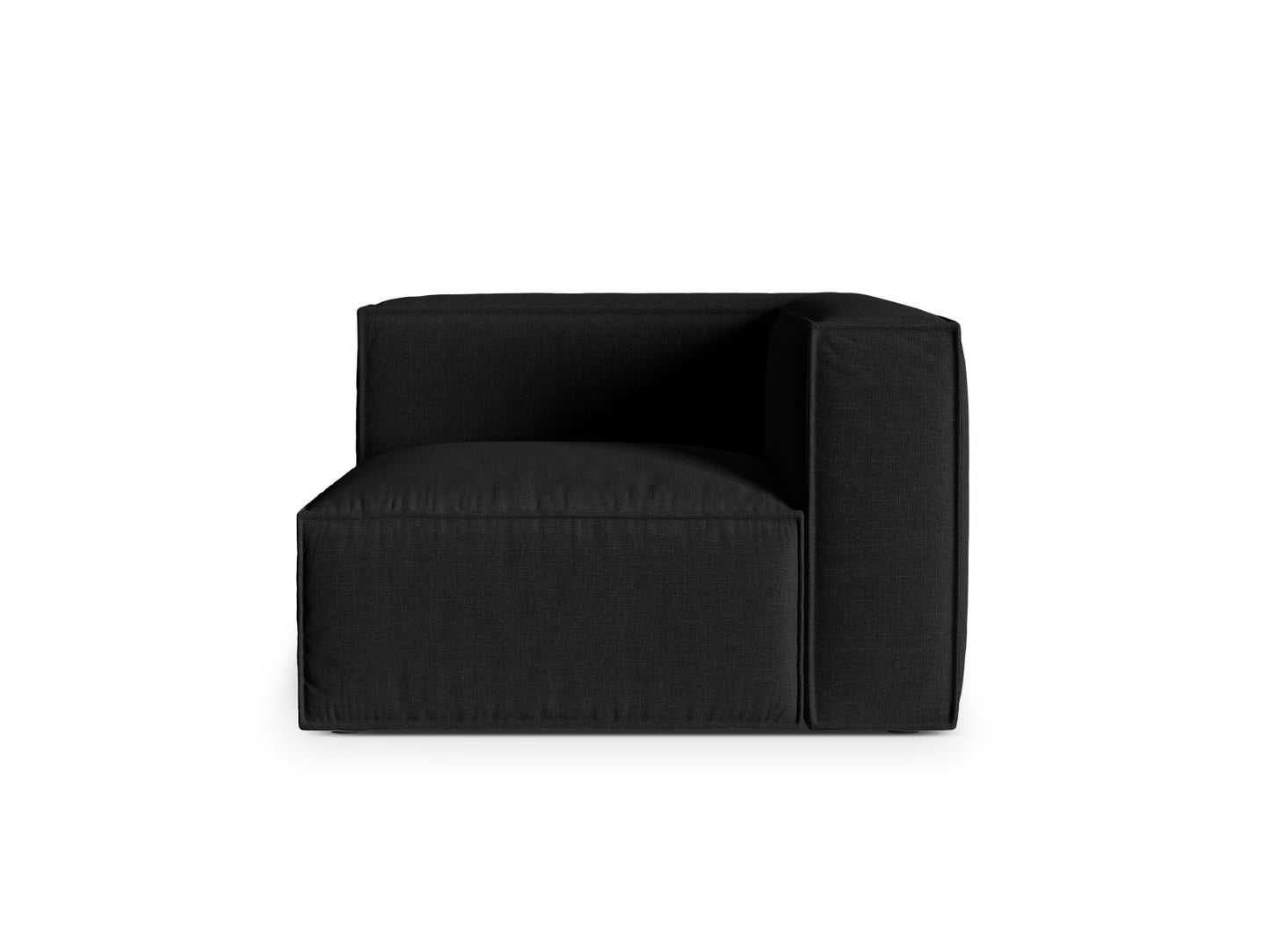 Nuria — Modular Sofa Black (Liberty 22) Black Plastic