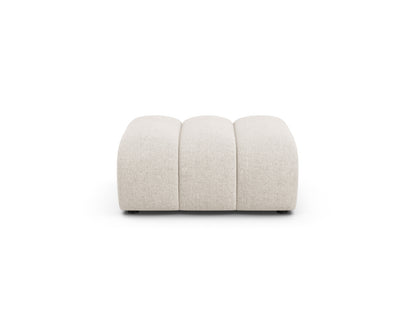 Lupine — Pouf Light Beige (Eden 2 Pearl) Black Plastic