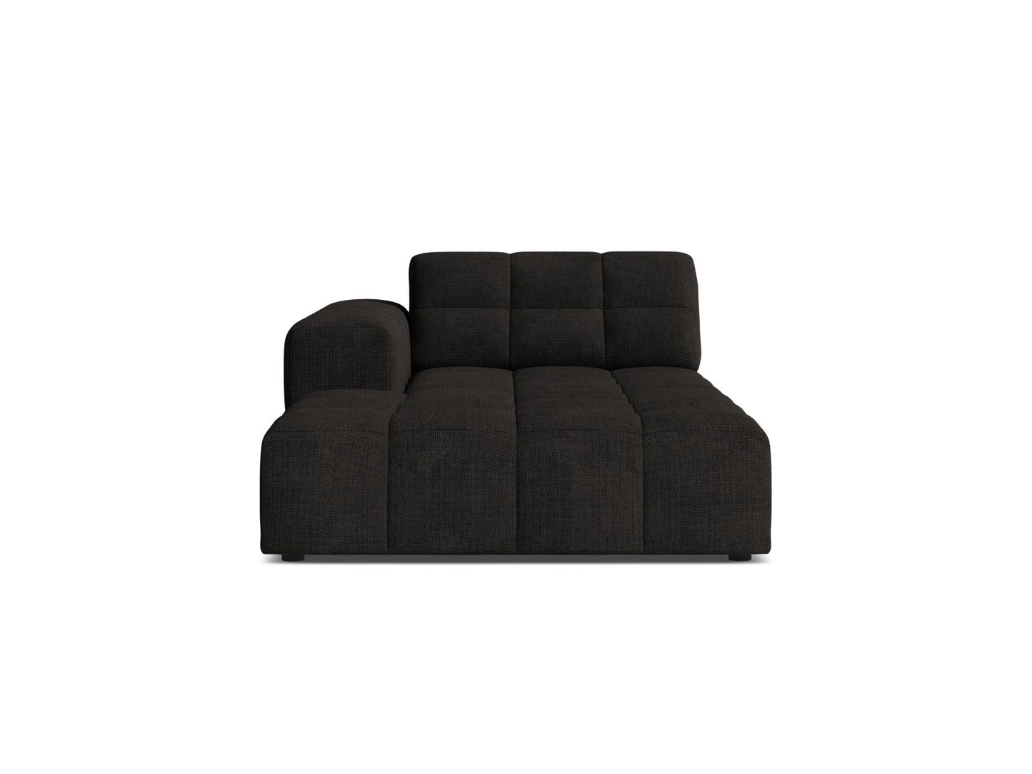 Jennifer — Chaise Longue (108x167x78 cm) Anthracite (Eden 21 Black) Left