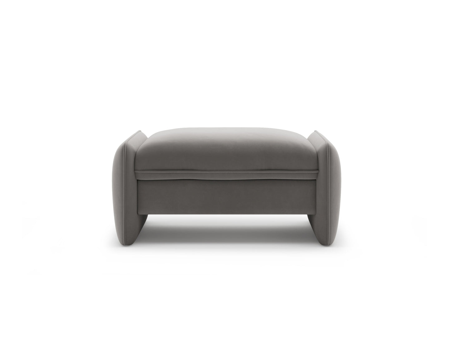 Georgia — Pouf (95x70x43 cm) Dark Grey (Magic Velvet 2241)