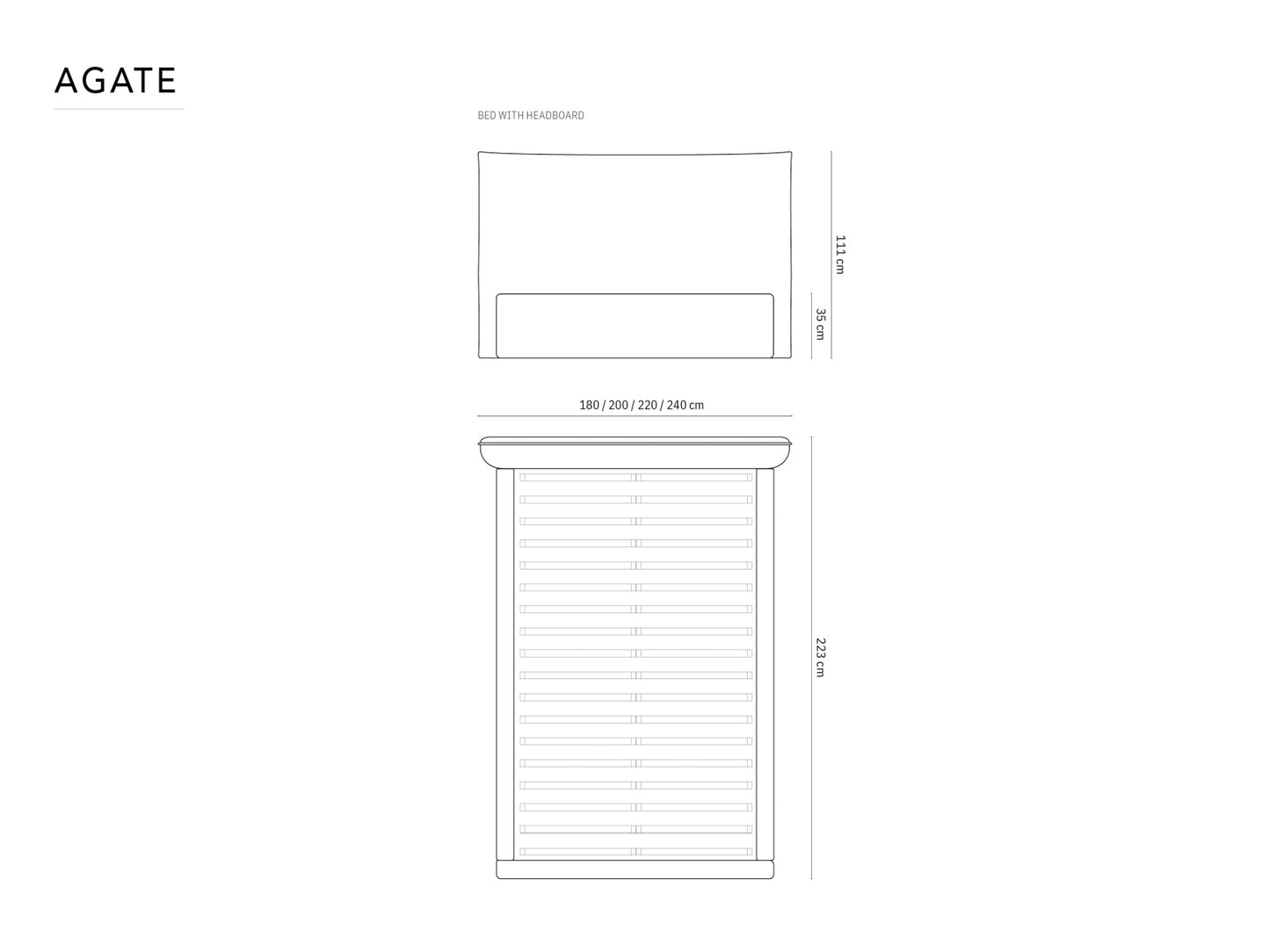Kaelle — Bed (223.0x180.0x111.0 cm)