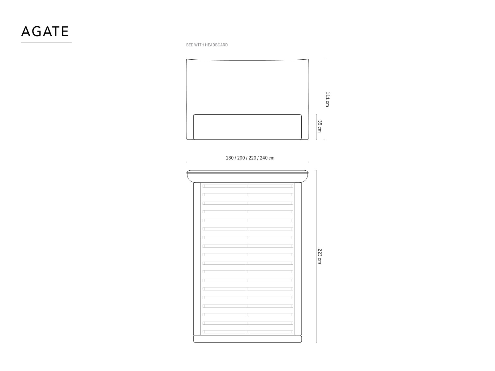 Kaelle — Bed (223.0x180.0x111.0 cm)