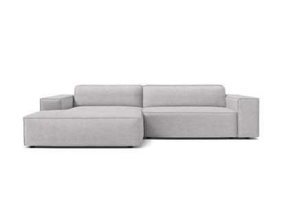 Jodie — Corner Sofa (224x162x77 cm) Light Grey (Baloo 2085) Left