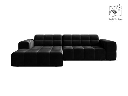 Jennifer — Corner Sofa (234x167x78 cm) Black (Venus 2923) Left
