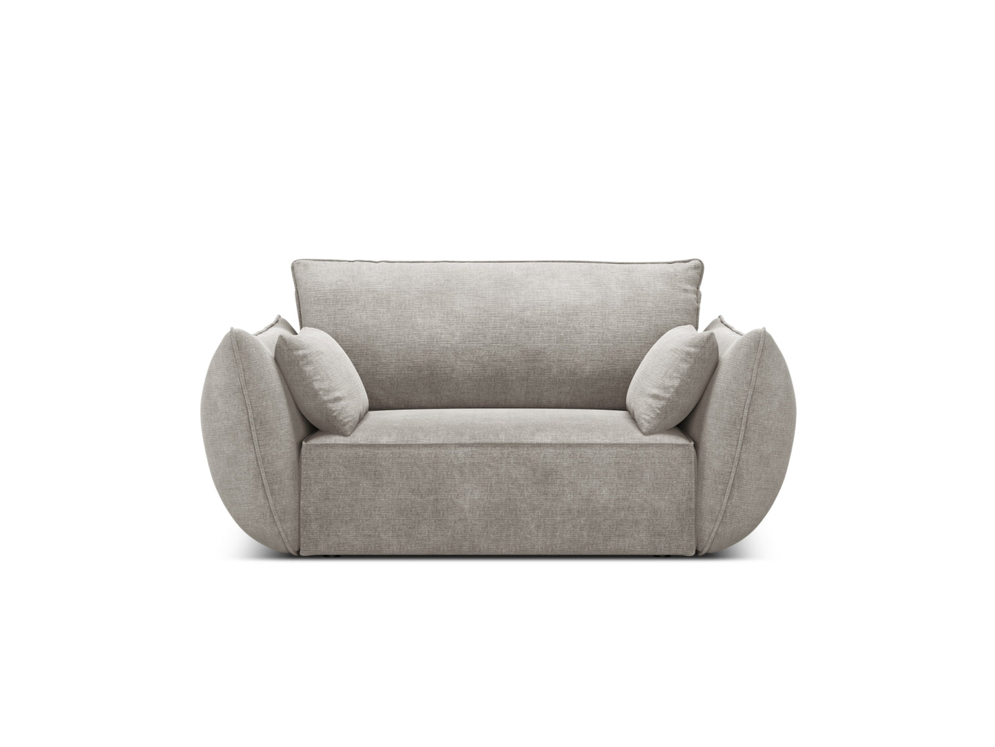 Kaelle — Armchair Light Grey (Over The Horizon 85) Black Plastic