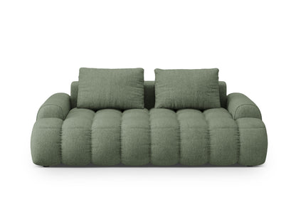 Linz — Sofa Dark Olive Green (Sorella 34) Black Plastic