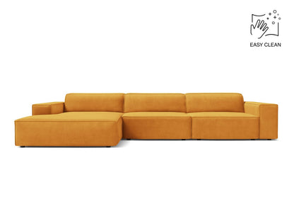 Jodie — Corner Sofa (284x162x77 cm) Yellow (Venus 2917) Left