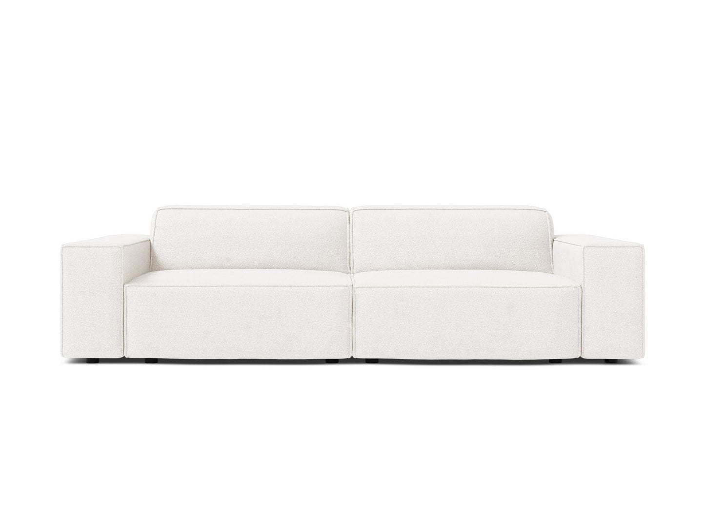 Jodie — Sofa White (Baloo 2073) Black Plastic