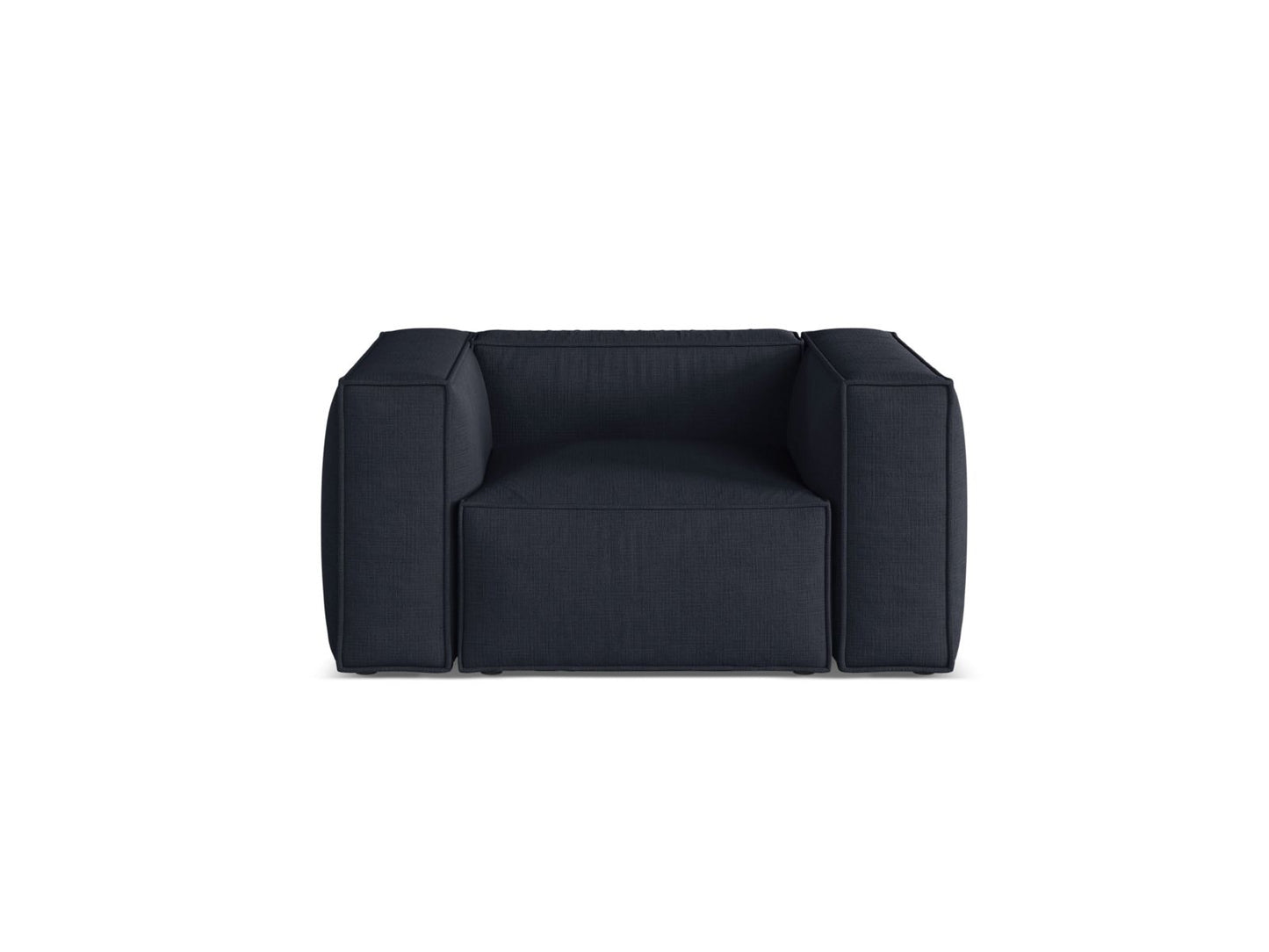 Aveiro — Armchair Navy Blue (Liberty 15) Black Plastic