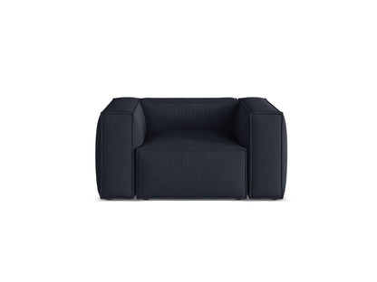 Aveiro — Armchair Navy Blue (Liberty 15) Black Plastic