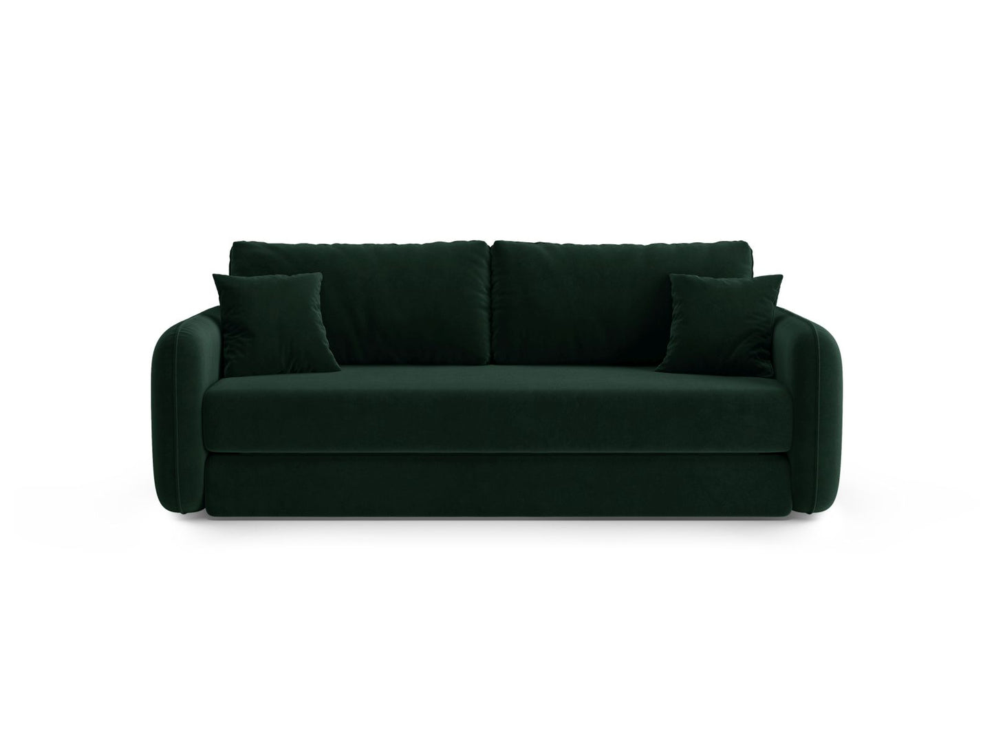 Dormi — Sofa Bottle Green (Salvador 7) Black Plastic