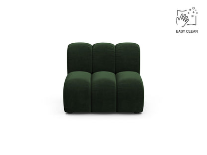 Lupine — Modular Sofa Bottle Green (Venus 2940) Black Plastic
