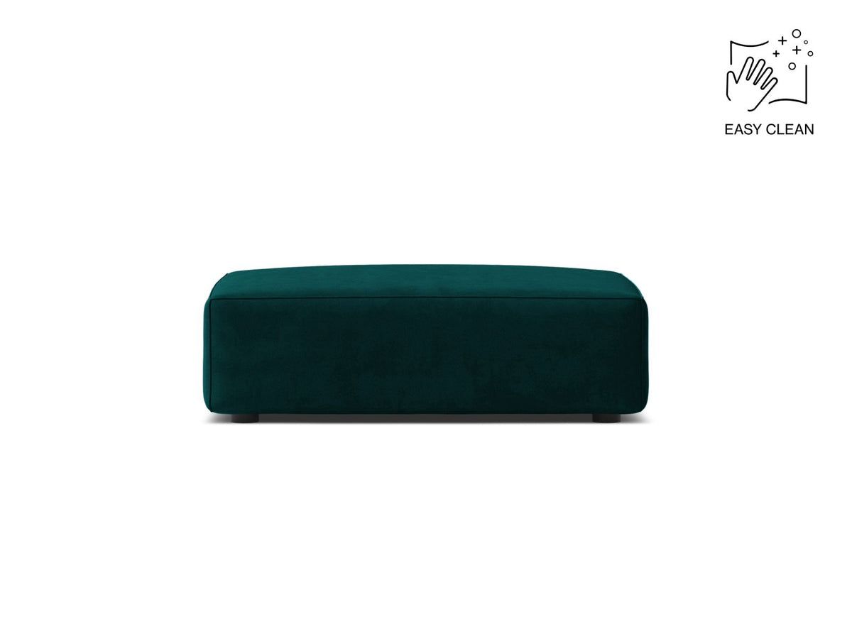 Jodie — Pouf Deep Petrol (Venus 2911) Black Plastic