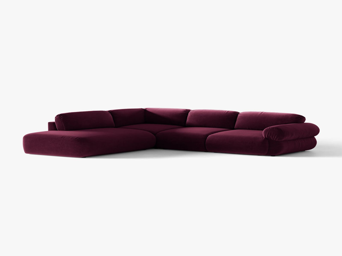 Ophelia — Corner Sofa (289x243x84 cm) Burgundy (Venus 2932) Left