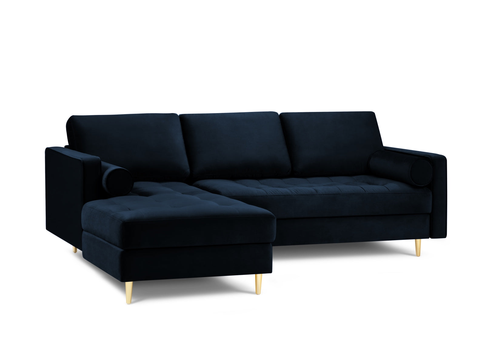 Aspen — Nurgadiivan Royal Blue (Salvador 5) Kuldne metall Vasak