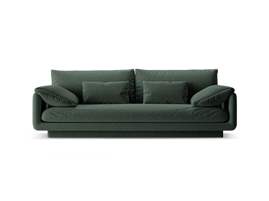 Torino — Sofa Moss Green (Wind 75) Black Plastic
