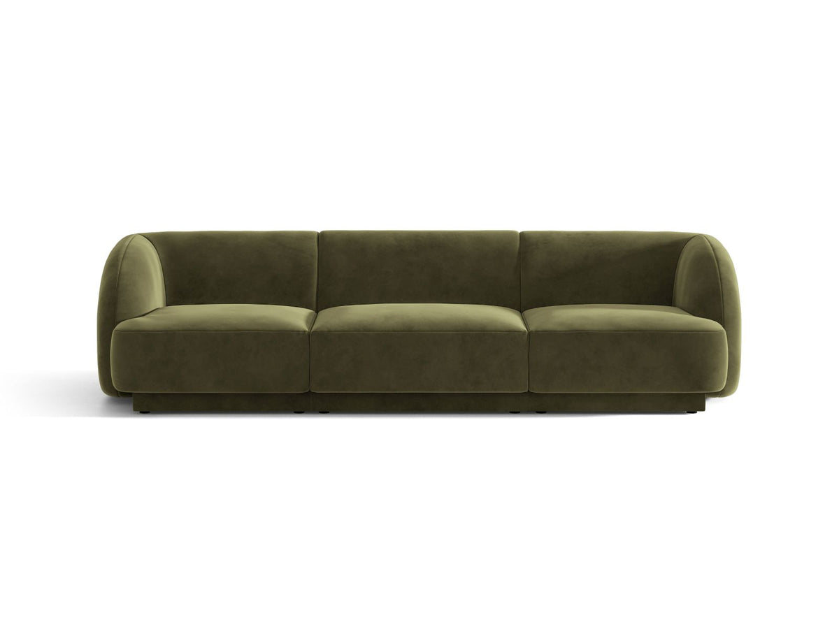 Miley — Sofa Green (Bluvel 77) Black Plastic