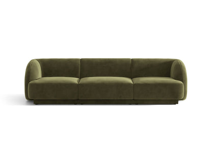 Miley — Sofa Green (Bluvel 77) Black Plastic