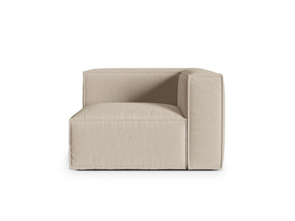 Nuria — Modular Sofa Beige (Liberty 2) Black Plastic
